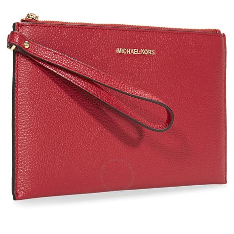 michael kors leather wristlet